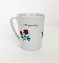 cup with roses